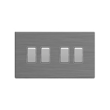 4 Gang 2 Way Stainless Steel Wall Switch